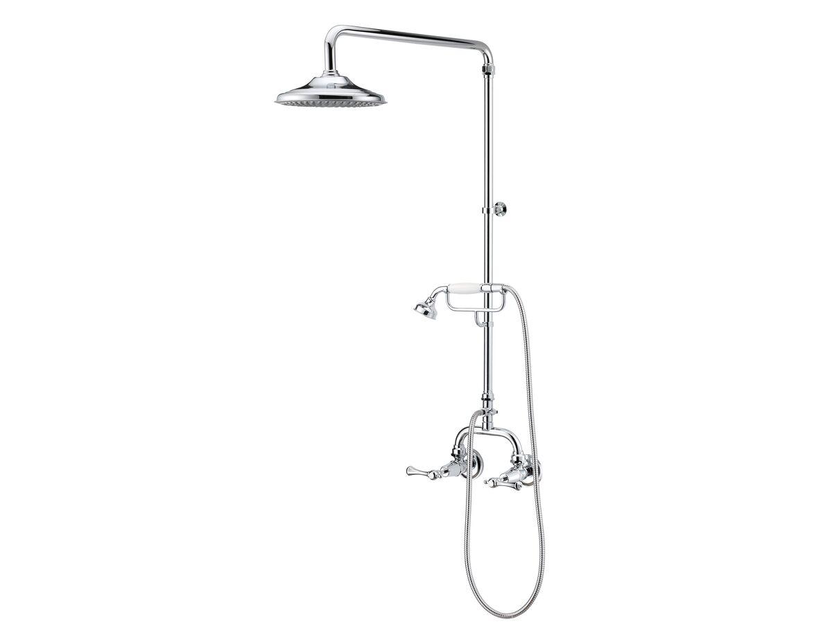 Kado Era Exposed Twin Telephone Shower Set Lever Handle Chrome (3 Star) from Reece