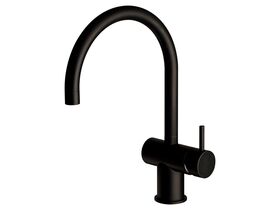 Scala Sink Mixer Large Curved Spout Right Hand Matte Black (4 Star)