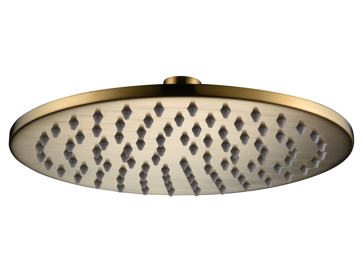 Mizu Drift Overhead Shower Brass 300mm Brushed Gold (3 Star)