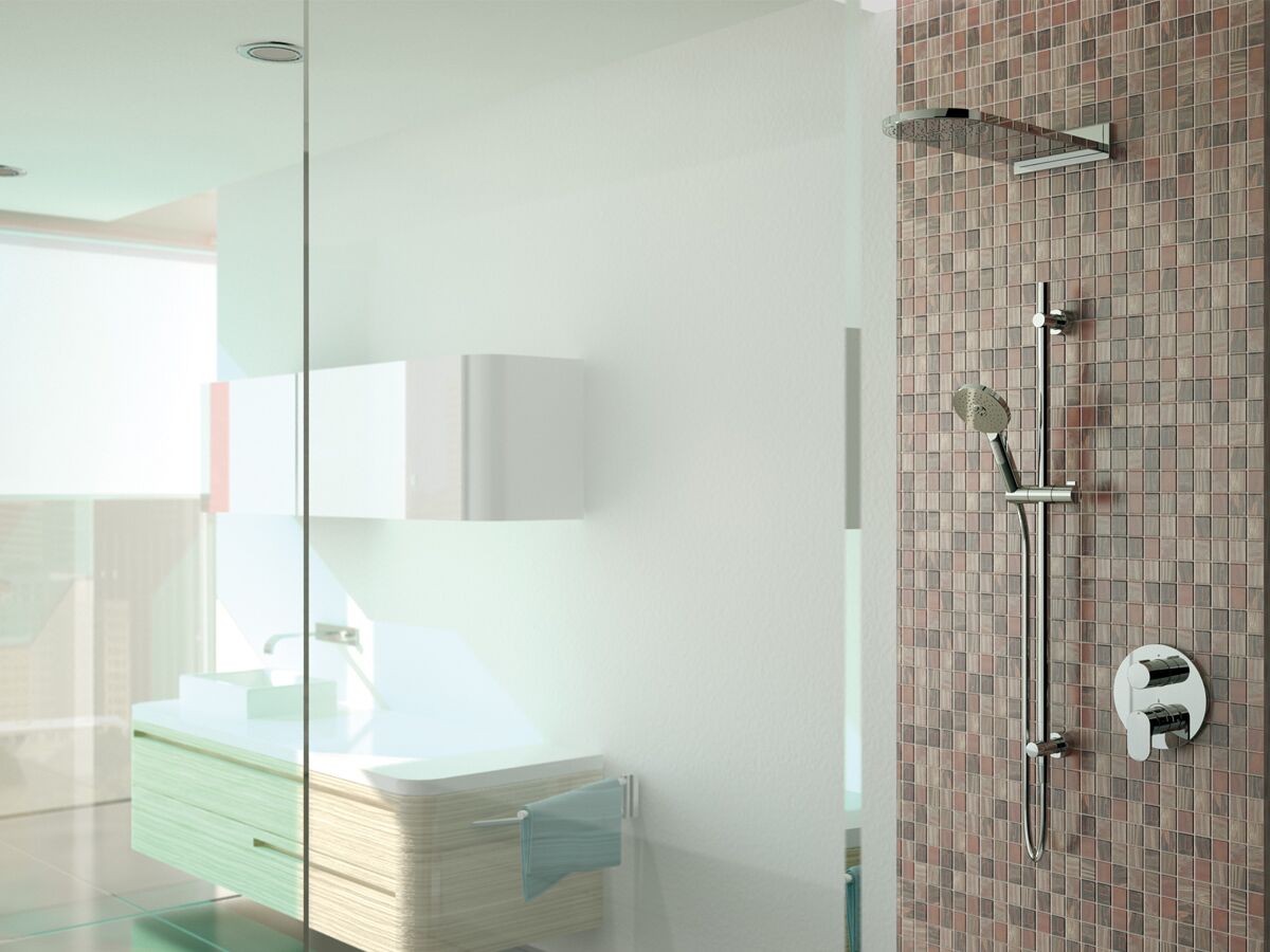 Nikles Pure Blade LED Overhead Shower 2 Functions Chrome (3 Star) from