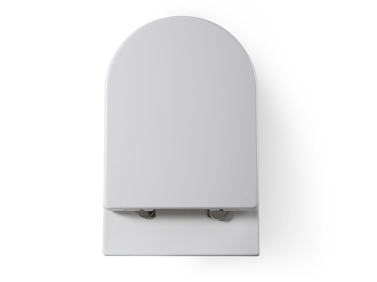 Kado Lux Back To Wall Overheight Pan with Quick Release Soft Close Seat White (4 Star)