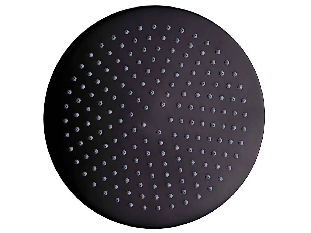Mizu Drift Brass Overhead Shower 300mm Matte Black (3 Star)