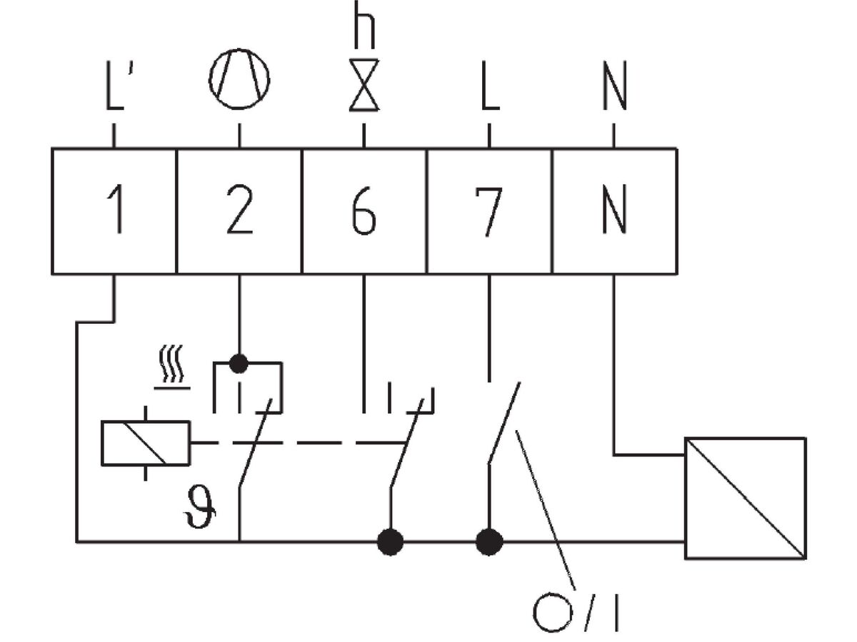 KLRE 7611 Eberle Air Conditioner Thermostat 240V from Reece