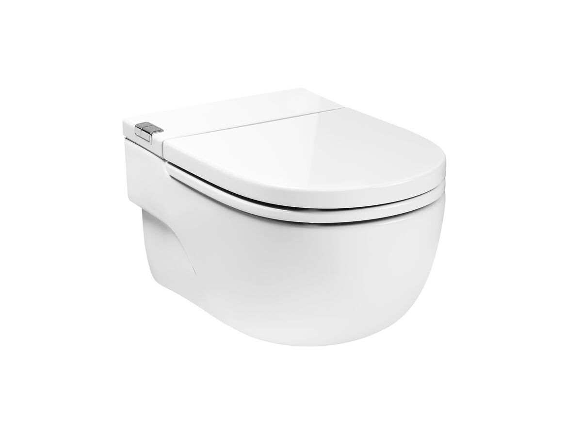 Roca Meridian In Tank Wall Hung Pan with Soft Close Seat & L Support